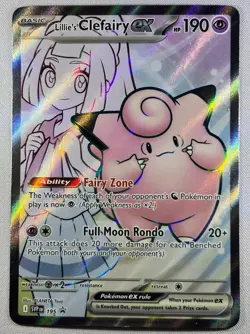 Lillie's Clefairy ex 195 Sv: Scarlet & Violet Promo Cards Holo NM - Image 1
