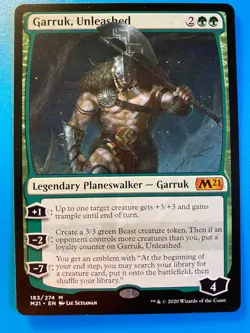 MTG 1x Garruk, Unleashed # 183 Core Set 2021 M21 Magic the Gathering Card x1 NM - Image 1