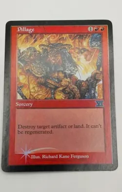 MTG Pillage Foil Sixth Edition magic the gathering actual pics NM - Image 1