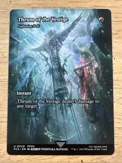 Thrum Of The Vestige Lightning Bolt 0040 Final Fantasy MTG pack fresh - Image 1