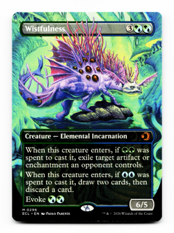 Wistfulness (Borderless) - [Lorwyn Eclipsed] Magic MTG ECL 0296 NM 🌳💧 - Image 1