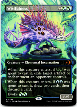 Wistfulness (Borderless) - [Lorwyn Eclipsed] Magic MTG ECL 0296 NM 🌳💧 - Image 3