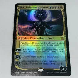 MTG - FOIL Nicol Bolas, Dragon-God - Mythic Planeswalker Magic The Gathering - Image 1