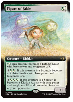 Figure of Fable - Extended Art Lorwyn Eclipsed MTG - Image 1