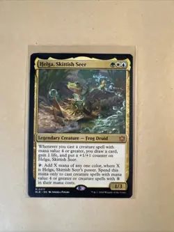 MTG Helga, Skittish Seer BLB 0217 M NM Regular - Image 1