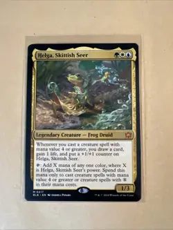 MTG Helga, Skittish Seer BLB 0217 M NM Regular - Image 2