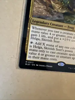MTG Helga, Skittish Seer BLB 0217 M NM Regular - Image 3