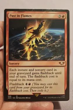 🔥 MTG - Past in Flames - Warhammer 40,000, 40K Mythic #206 M/NM 🔥 - Image 1
