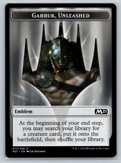 MTG Core Set 2021 #017 Garruk, Unleashed Token Emblem - Image 1
