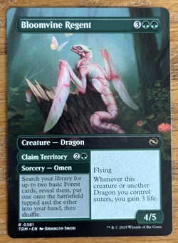 MTG Tarkir Dragonstorm, Bloomvine Regent - Borderless - Image 2