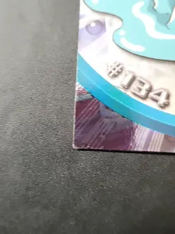 DMG! HOLO Foil Vaporeon #134 Pokemon Topps Series 3 Blue Label Tv Animation Ed - Image 2