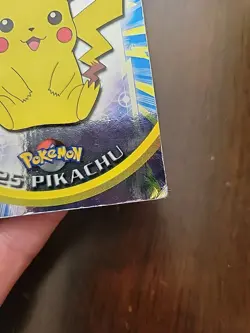 DMG! UK Print 🇬🇧 HOLO #25 Pikachu 1999 Topps Pokemon Series 1 Blue Label - Image 5