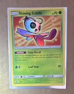 Pokemon Shining Celebi SM79 Promo Holo Basic 70 HP Sun & Moon TCG English - Image 1