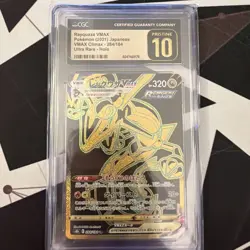 CGC 10 PRISTINE Japanese Pokemon 2021 Rayquaza VMAX 284/184 VMAX Climax - S8b - Image 1