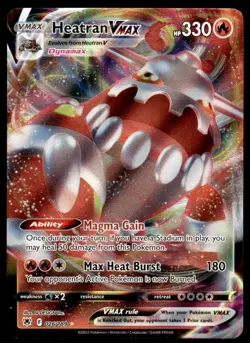 Pokemon TCG SWSH10: Astral Radiance #026/189 Heatran VMAX Holo NM - Image 1