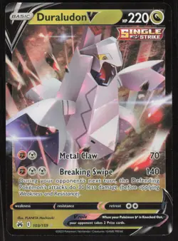 Pokemon TCG Crown Zenith #103/159 Duraludon V NM - Image 1