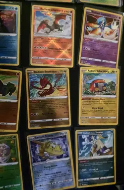 16 Radiant Rare Full Set Complete Pokemon Collection Charizard Greninja Eevee NM - Image 4