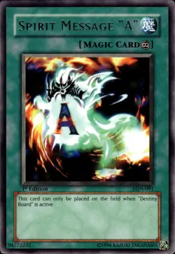 Spirit Message "A" - Rare 1st Edition LON-091 - NM - YuGiOh - Image 1