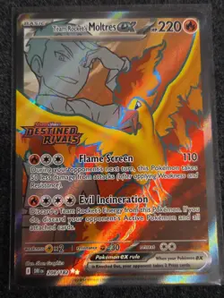 Team Rocket's Moltres ex - (Destined Rivals Stamp) 208/182 Miscellaneous Card NM - Image 1
