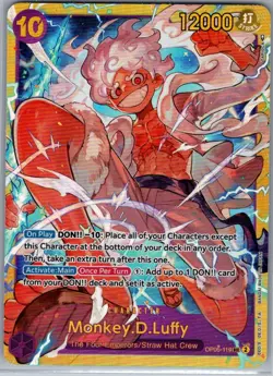 Monkey.D.Luffy OP05-119 SEC English Awakening of the New Era One Piece Card - NM - Image 1