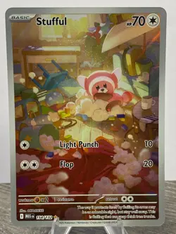 Stufful Mega Evolution 154/132 Illustration Rare NM English Pokemon Card - Image 1