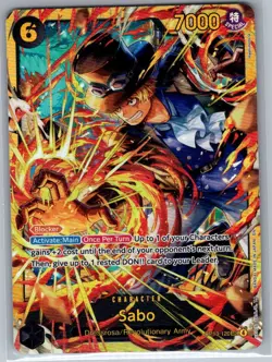 Sabo OP13-120 SEC English Carrying On His Will - One Piece Card - NM - Image 1