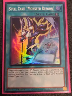 Spell Card "Monster Reborn" INFO-EN099 The Infinite Forbidden 1st Edition Super - Image 1