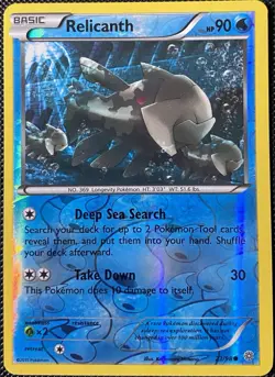 Relicanth 23/98 XY - Ancient Origins Reverse Holo - Pokemon Card - Image 1
