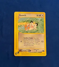 Meowth 78/144 Common Skyridge Pokemon Card 2003 MP - Image 1