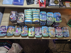 Lot Of 40 Pokemon Opened Mini Tins Empty No cards No Packs Various Sets/Gens - Image 1