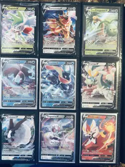 Pokemon 27 V Card Lot SWSH NM/MINT Evolving Skies Fusion Strike & More - Image 1
