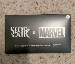 Magic The Gathering MTG Secret Lair x Marvel Arcane Signet Foil Promo Cards - Image 1