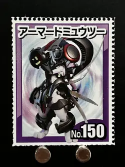 Armored Mewtwo Pokemon Stamp Movie Shogakukan Japanese Card TCG Nintendo Anime - Image 2