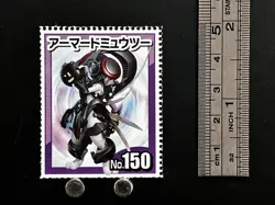 Armored Mewtwo Pokemon Stamp Movie Shogakukan Japanese Card TCG Nintendo Anime - Image 3