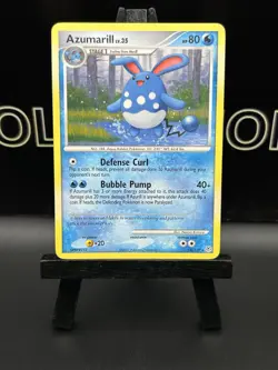 Azumarill - 18/130 - Rare non holo LP Diamond & Pearl Pokemon 2007 - Image 2