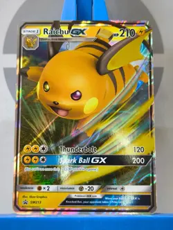 Raichu GX Sm213 Sun & Moon Hidden Fates Ultra Rare Black Star Promo Pokemon TCG - Image 3