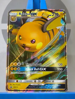 Raichu GX Sm213 Sun & Moon Hidden Fates Ultra Rare Black Star Promo Pokemon TCG - Image 4
