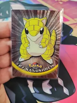 Sandshrew - 27 - Pokemon 1999 Topps Chrome - TV Animation - Holo Foil - HP - Image 1