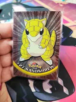 Sandshrew - 27 - Pokemon 1999 Topps Chrome - TV Animation - Holo Foil - HP - Image 2