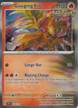 POKEMON - GOUGING FIRE - 038/191 - SURGING SPARKS - HOLO - Image 1