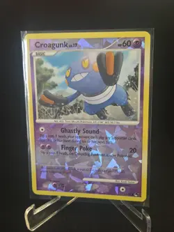 Croagunk - Cracked Ice Holo - 13/17 POP Series 8 - Pokemon TCG - 2008 - Image 1