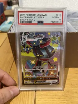 Pokemon PSA 10 Dragapult VMAX 318/190 Japanese Shiny Star V 2020 - Image 1