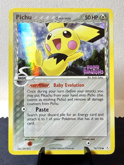 Pokemon TCG: 2006 EX Holon Phantoms Pichu 76/110 Reverse Holo MP - Image 1