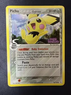 Pokemon TCG: 2006 EX Holon Phantoms Pichu 76/110 Reverse Holo MP - Image 5