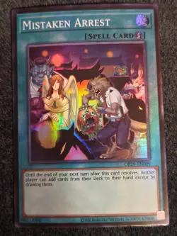 Mistaken Arrest Super Rare OTS Tournament Pack 29 OP29-EN009 NM - Image 1