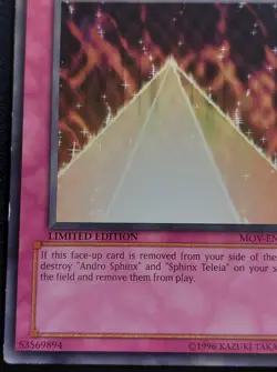 Yugioh Pyramid of Light MOV-EN004 Limited Edition Promo hp - Image 3