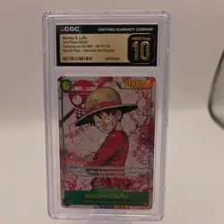 One Piece TCG OP13-118 Monkey D. Luffy Alt Art SEC Pristine 10 - Image 1