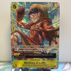 One Piece - Monkey D. Luffy - Alt Art Promo Card - SR - OP07-109 - NM - Image 1