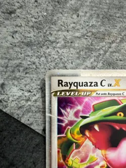 Rayquaza C Lv.X DP47 2009 Black Star Promo Diamond & Pearl Holo Pokemon Card LP - Image 4
