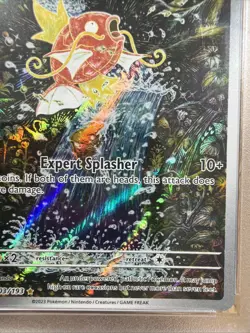 Pokemon TCG Magikarp Holo Card Paldea Evolved Illustration, Rare, PSA 9, 203/193 - Image 5